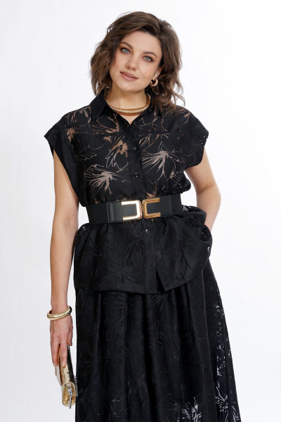 Блуза, юбка Alani Collection 2520 черный - фото 9