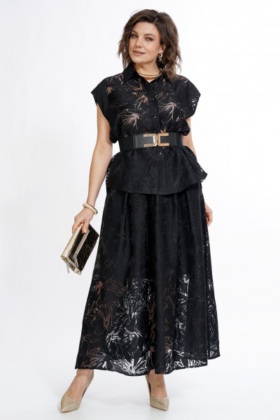 Блуза, юбка Alani Collection 2520 черный - фото 6