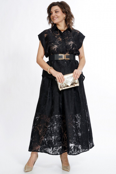 Блуза, юбка Alani Collection 2520 черный - фото 5