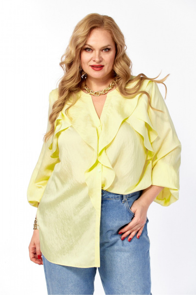 Блуза Элль-стиль 2469а желтый - фото 10