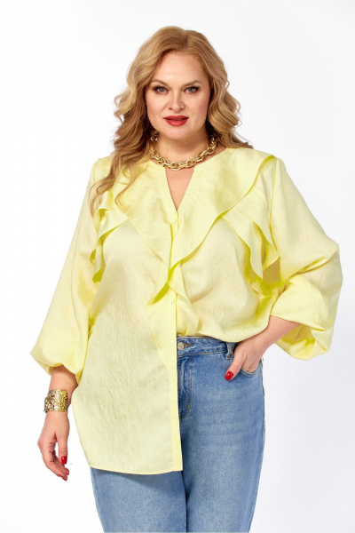 Блуза Элль-стиль 2469а желтый - фото 9