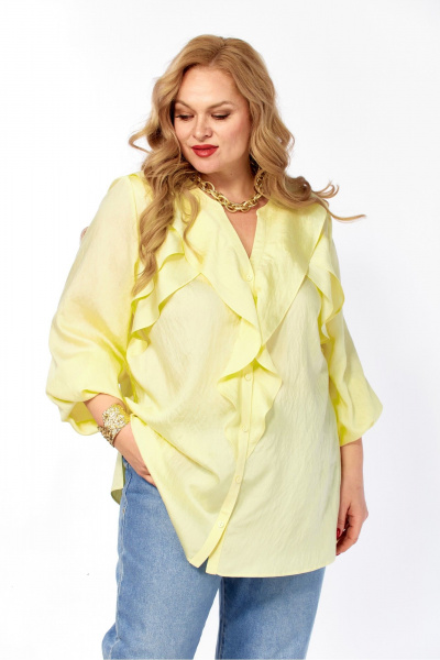 Блуза Элль-стиль 2469а желтый - фото 8