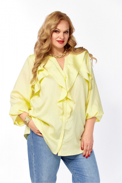 Блуза Элль-стиль 2469а желтый - фото 7