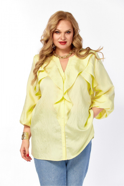 Блуза Элль-стиль 2469а желтый - фото 6