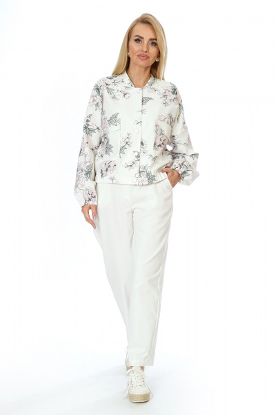 Брюки, бомбер Alani Collection 2568 молоко - фото 7