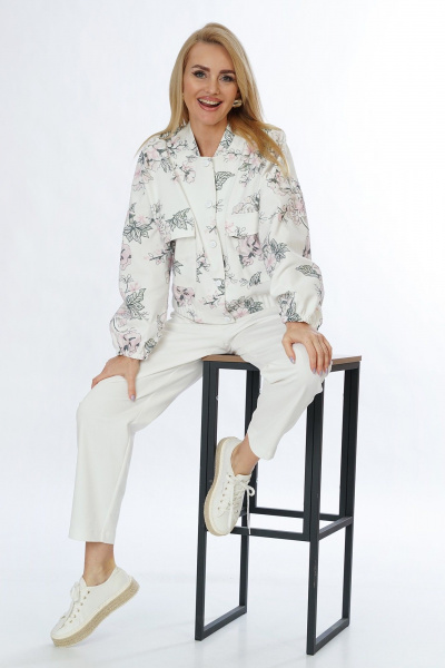 Брюки, бомбер Alani Collection 2568 молоко - фото 3