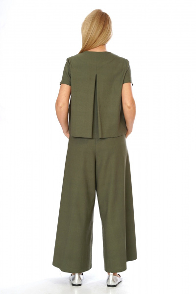 Брюки, жилет Alani Collection 2566 олива - фото 7