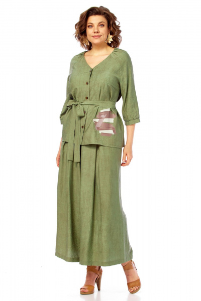 Блуза, брюки Matini 1.1810 зеленый - фото 13