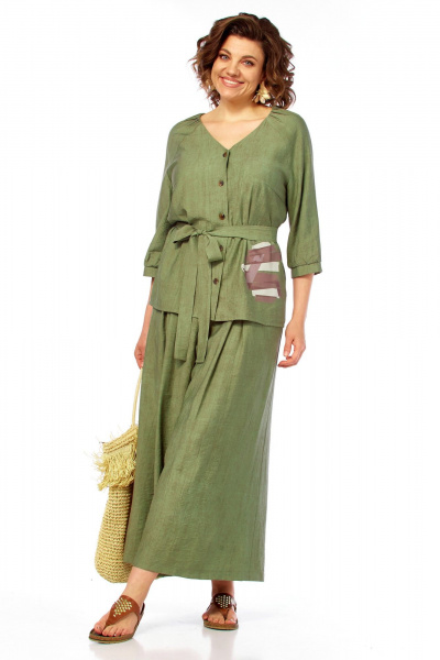 Блуза, брюки Matini 1.1810 зеленый - фото 9