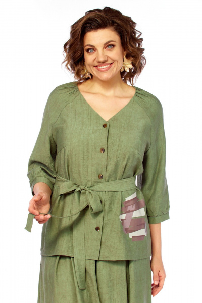 Блуза, брюки Matini 1.1810 зеленый - фото 6