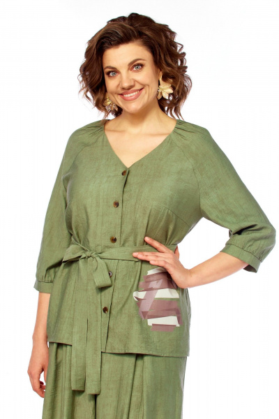 Блуза, брюки Matini 1.1810 зеленый - фото 5