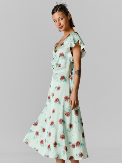 Платье Mark Formelle 154033/25-41037П-9 маки_на_голубом_опале - фото 1