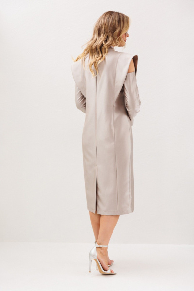 Платье Anastasia м-1348.1 жемчужно-бежевый - фото 16