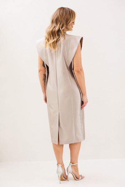 Платье Anastasia м-1348.1 жемчужно-бежевый - фото 15