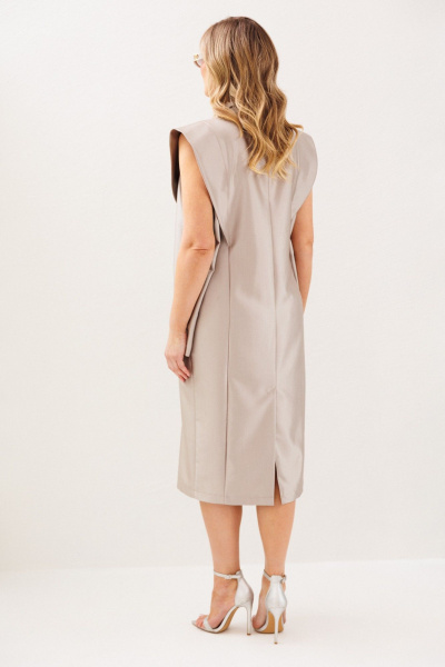 Платье Anastasia м-1348.1 жемчужно-бежевый - фото 14