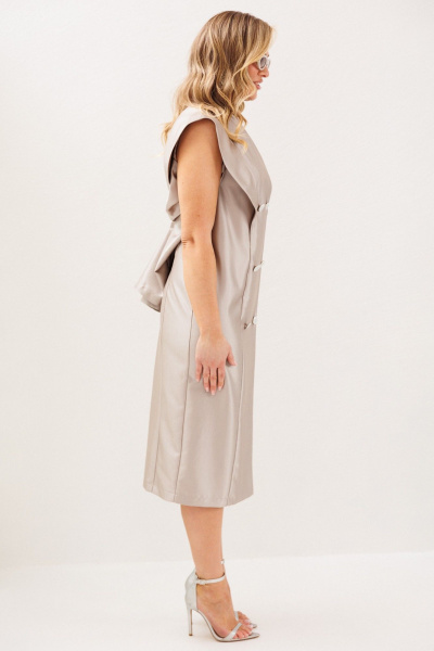 Платье Anastasia м-1348.1 жемчужно-бежевый - фото 13