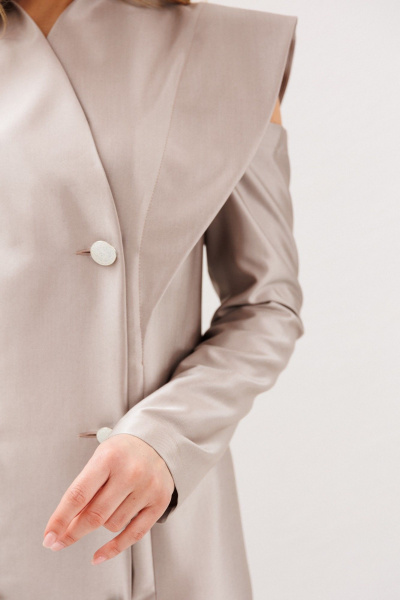 Платье Anastasia м-1348.1 жемчужно-бежевый - фото 8