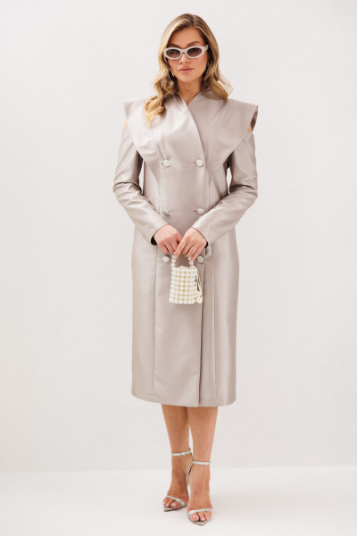 Платье Anastasia м-1348.1 жемчужно-бежевый - фото 6