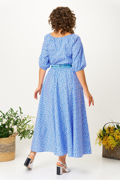 Платье Anastasia м-1222 синий - фото 9