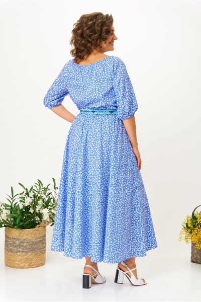 Платье Anastasia м-1222 синий - фото 8