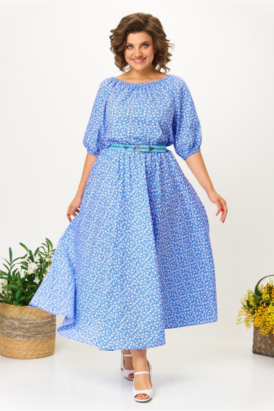 Платье Anastasia м-1222 синий - фото 1