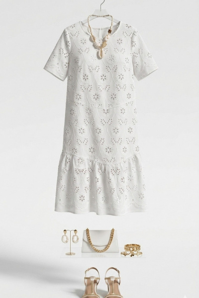 Платье Vittoria Queen 27843 молочный - фото 8