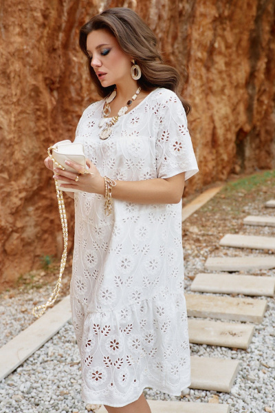 Платье Vittoria Queen 27843 молочный - фото 4