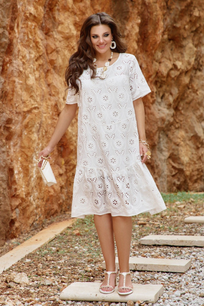 Платье Vittoria Queen 27843 молочный - фото 2