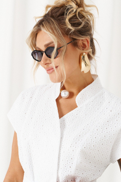 Брюки, жакет Beautiful&Free 6473 бело-черный - фото 7