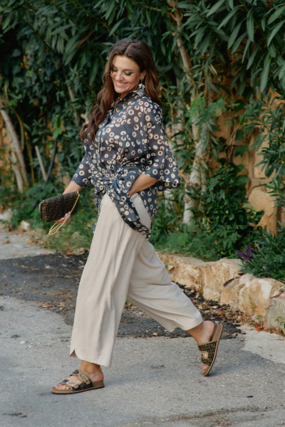 Брюки Vittoria Queen 28613бр бежевый - фото 3