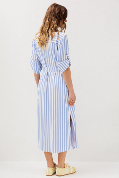 Платье Ларс Стиль 1232 голубой-молочный - фото 6