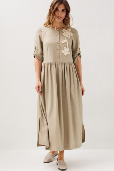 Платье Ларс Стиль 1228 бежевый - фото 6