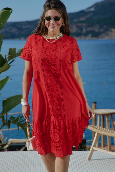 Платье Vittoria Queen 28953/1 красный - фото 2