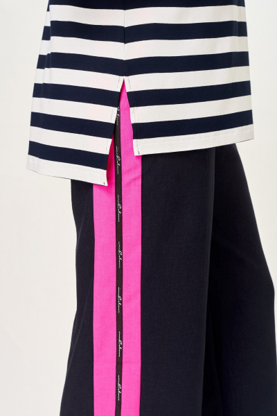 Брюки, джемпер DaLi 7042.2 синий-с-розовым - фото 8