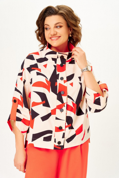 Брюки, жакет DaLi 7076.2 мультиколор - фото 3