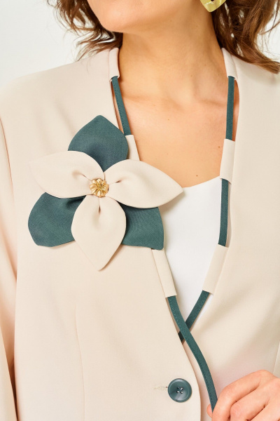 Брюки, жакет DaLi 7079.2 морская волна - фото 2