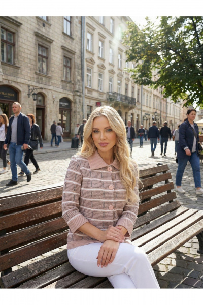 Жакет Belange 2848 пудра - фото 5