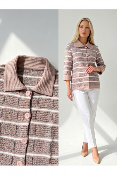 Жакет Belange 2848 пудра - фото 6