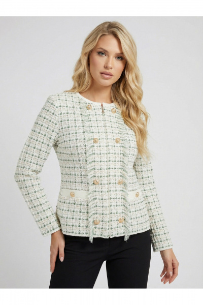 Жакет Belange 3302 бело-зеленый - фото 6