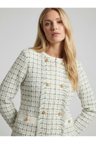 Жакет Belange 3302 бело-зеленый - фото 1