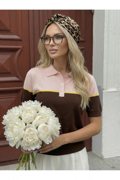 Джемпер Belange 3578 шоколадный - фото 3