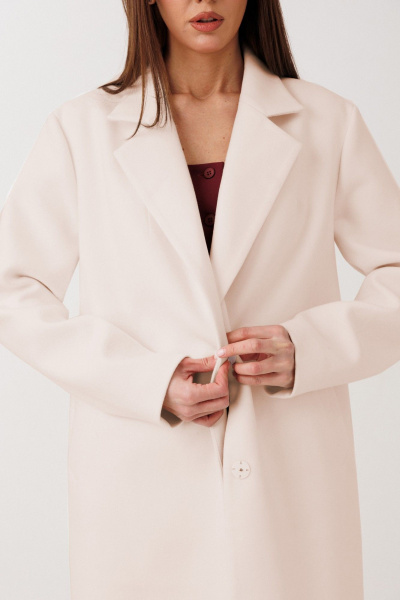 Пальто V&N Fashion 1122 бежевый - фото 2