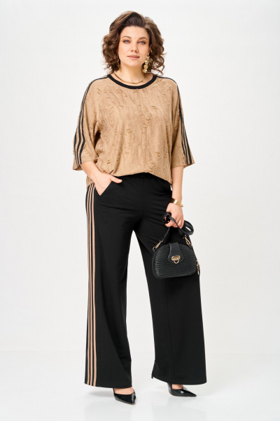 Брюки, футболка Lady Secret 26234 беж/черный - фото 4