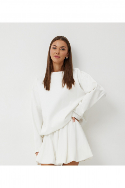 Джемпер, юбка V&N Fashion 1132 белый - фото 6