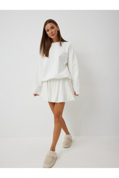 Джемпер, юбка V&N Fashion 1132 белый - фото 1