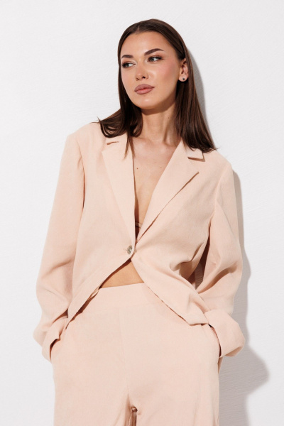 Жакет V&N Fashion 1141 светло-бежевый - фото 5