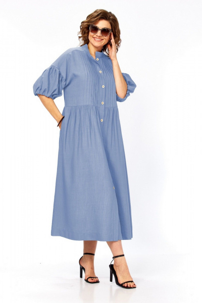 Платье Милора-стиль 1451 голубой - фото 1