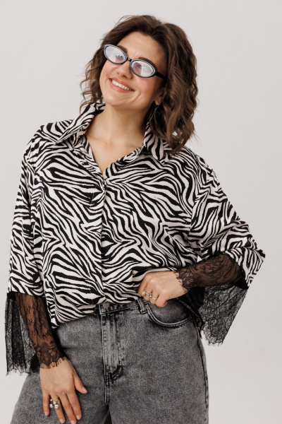 Рубашка Anelli 1801 зебра - фото 3