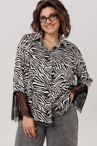 Рубашка Anelli 1801 зебра - фото 1