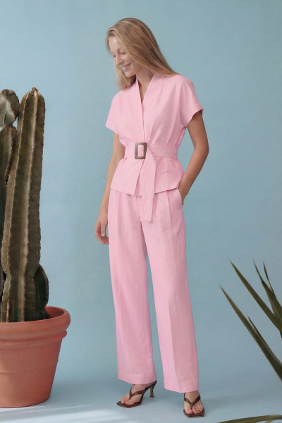Брюки, жакет Lokka 1891Р розовый - фото 3